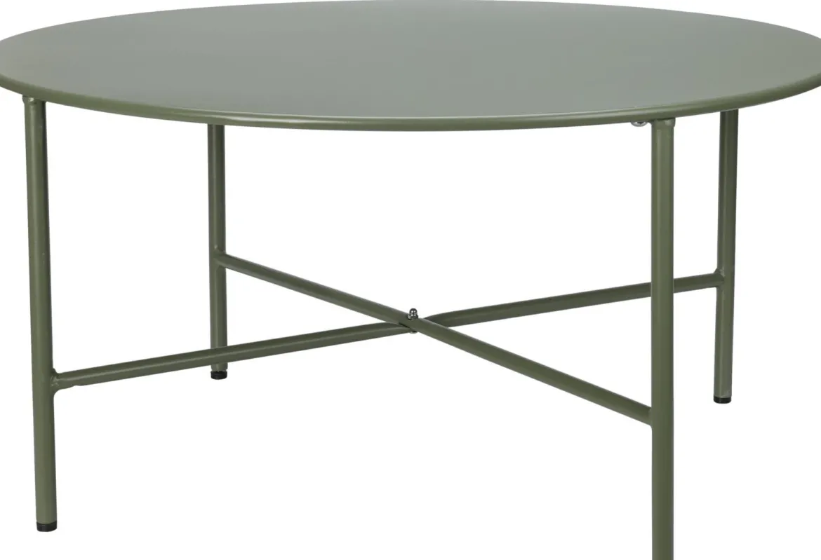 TABLE APPOINT ESSENTIEL OUTDOOR VERT OLIVE LARGE 70XH35CM