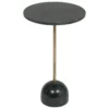 TABLE APPOINT MARBRE NEMA CEDRE D.35.5X58CM