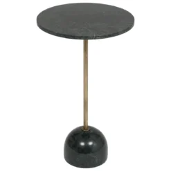 TABLE APPOINT MARBRE NEMA CEDRE D.35.5X58CM