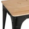 TABLE APPOINT TOROF NOIR D.40X40X41.5CM