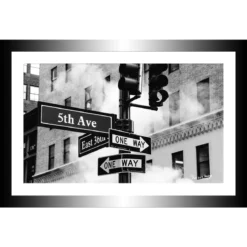 TABLEAU 30X20CM BAGUETTE NOIRE 5EME AVENUE