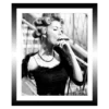 TABLEAU 25X30CM BAGUETTE NOIRE PIN UP CIGARE