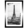 TABLEAU 20X30CM BAGUETTE NOIRE TOUR EIFFEL