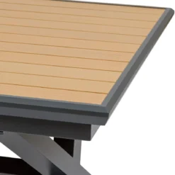 TABLE AXIOME EXTENSIBLE ALUMINIUM NOIX GRAPHITE 12 PLACES