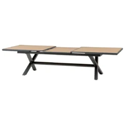 TABLE AXIOME EXTENSIBLE ALUMINIUM NOIX GRAPHITE 12 PLACES