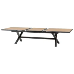 TABLE AXIOME EXTENSIBLE ALUMINIUM NOIX GRAPHITE 12 PLACES