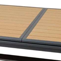 TABLE AXIOME EXTENSIBLE ALUMINIUM NOIX GRAPHITE 12 PLACES