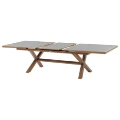 TABLE AXIOME EXTENSIBLE ALUMINIUM GRAPHITE HONEY 10 PLACES