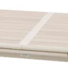 TABLE AXIOME EXTENSIBLE ALUMINIUM LIN ARGILE 10 PLACES