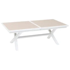 TABLE AXIOME EXTENSIBLE ALUMINIUM LIN 10 PLACES