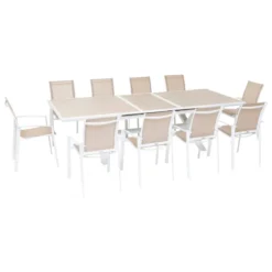 TABLE AXIOME EXTENSIBLE ALUMINIUM LIN 10 PLACES