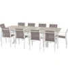 TABLE AXIOME EXTENSIBLE ALUMINIUM SEPIA 10 PLACES