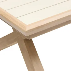 TABLE AXIOME EXTENSIBLE ALUMINIUM ARGILE HONEY 10 PLACES