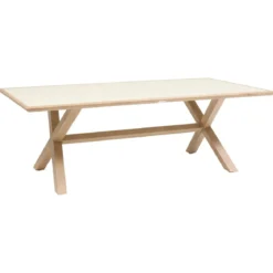 TABLE AXIOME FIXE ARGILE HONEY 8 PLACES