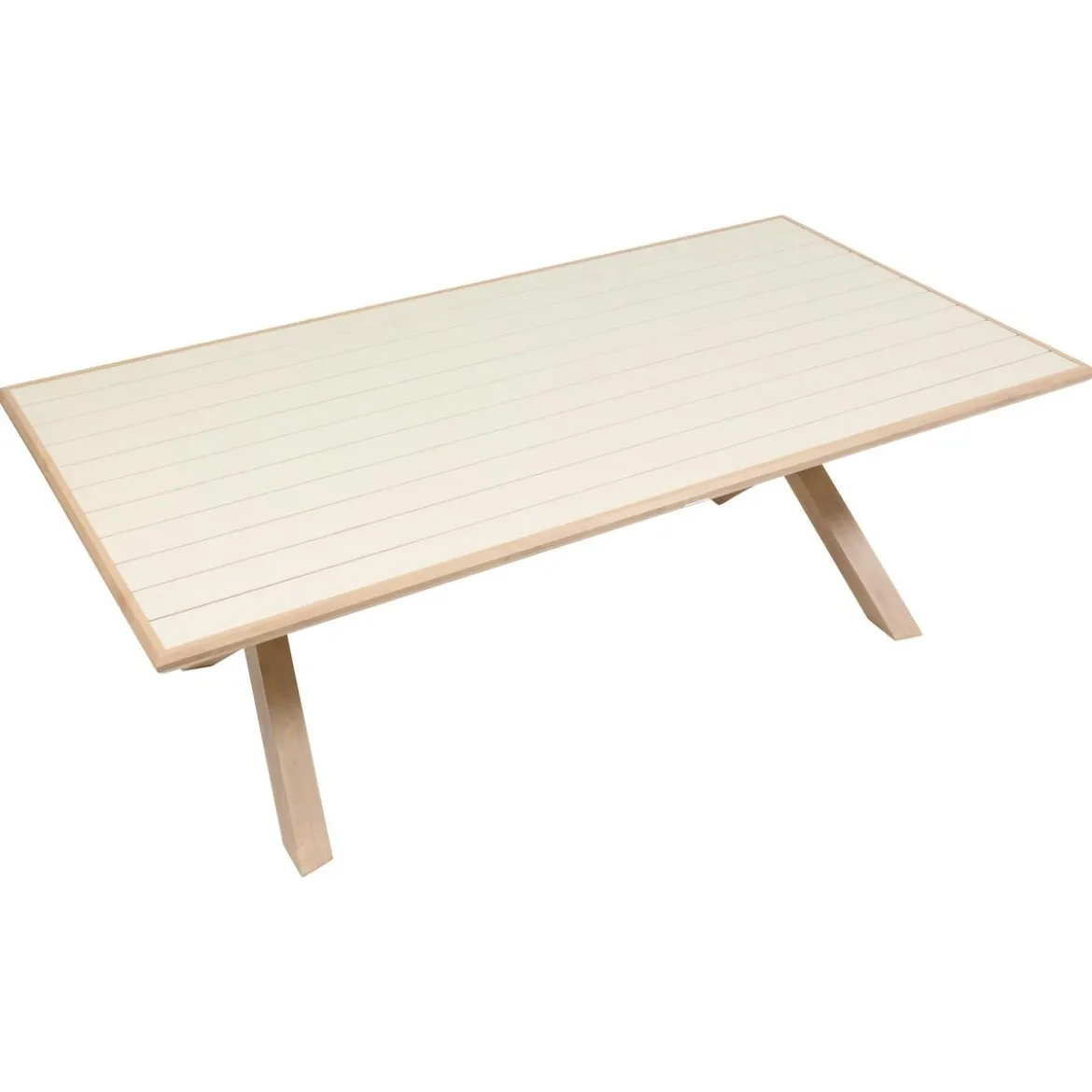 TABLE AXIOME FIXE ARGILE HONEY 8 PLACES