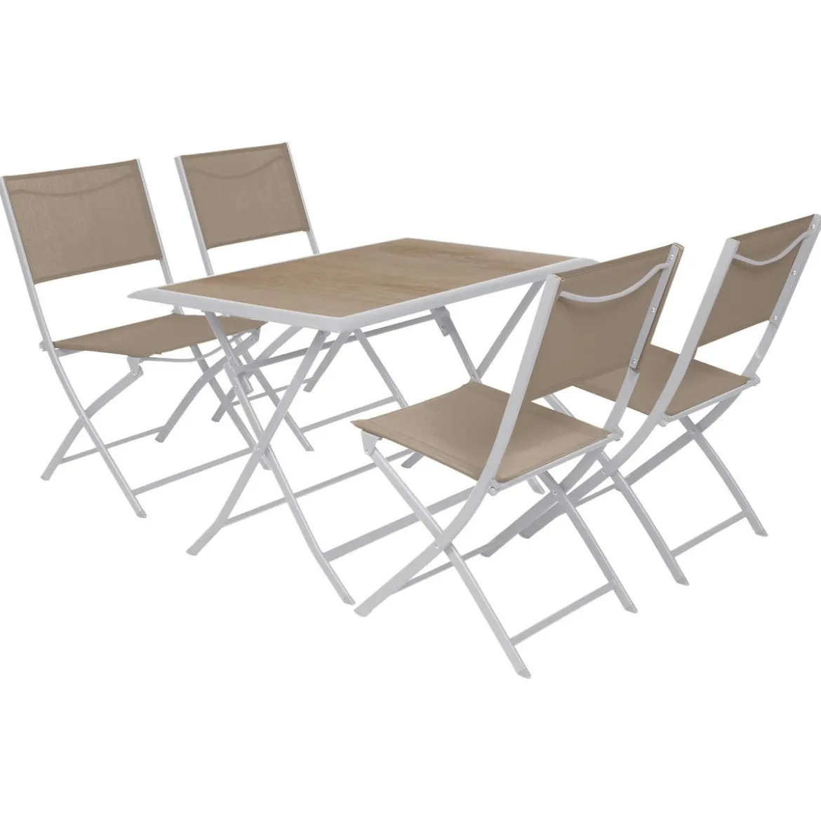 TABLE AZUA PLIANTE HOUBLON 4 PLACES