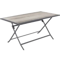 TABLE AZUA PLIANTE SMOKE 6 PLACES