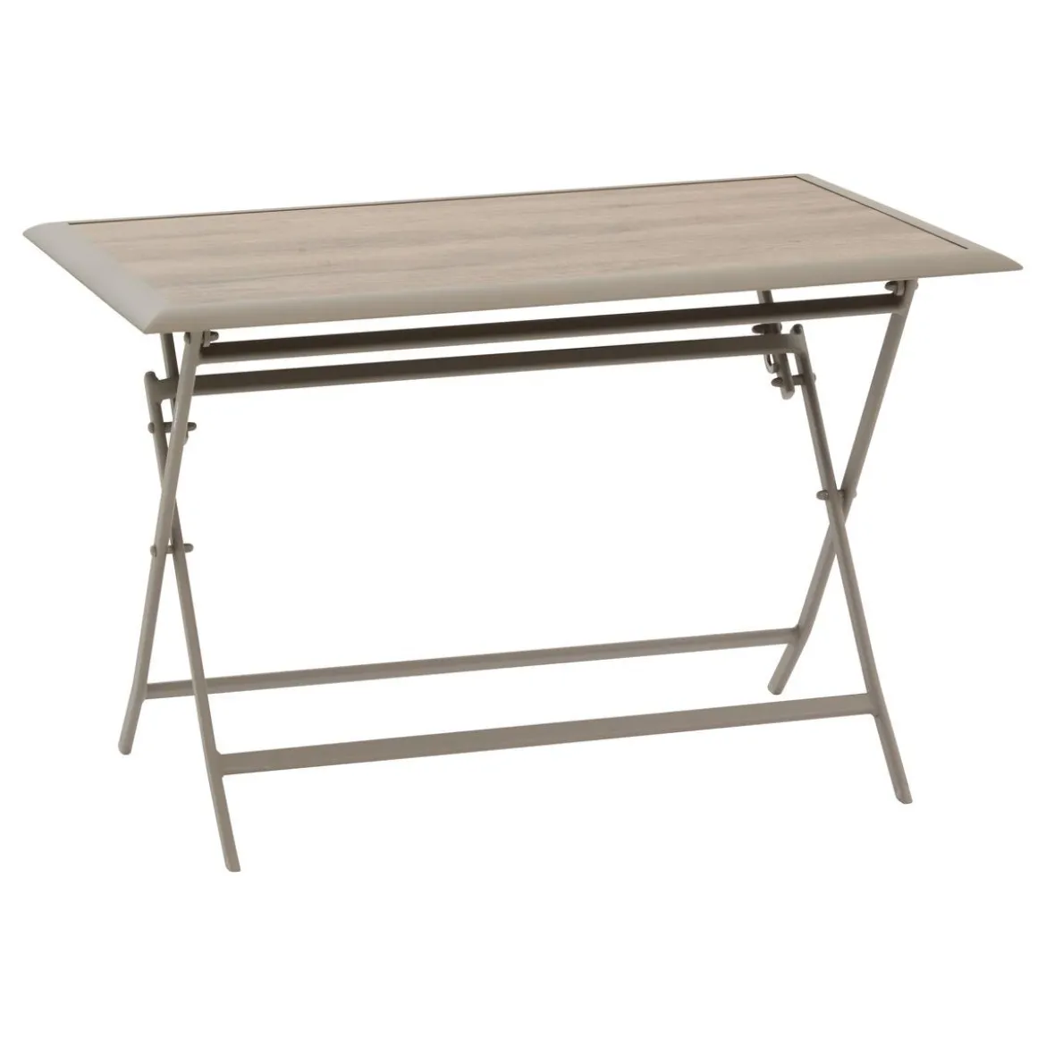 TABLE AZUA PLIANTE VERRE IMPRIME 4 PLACES TRUFFE CAFE