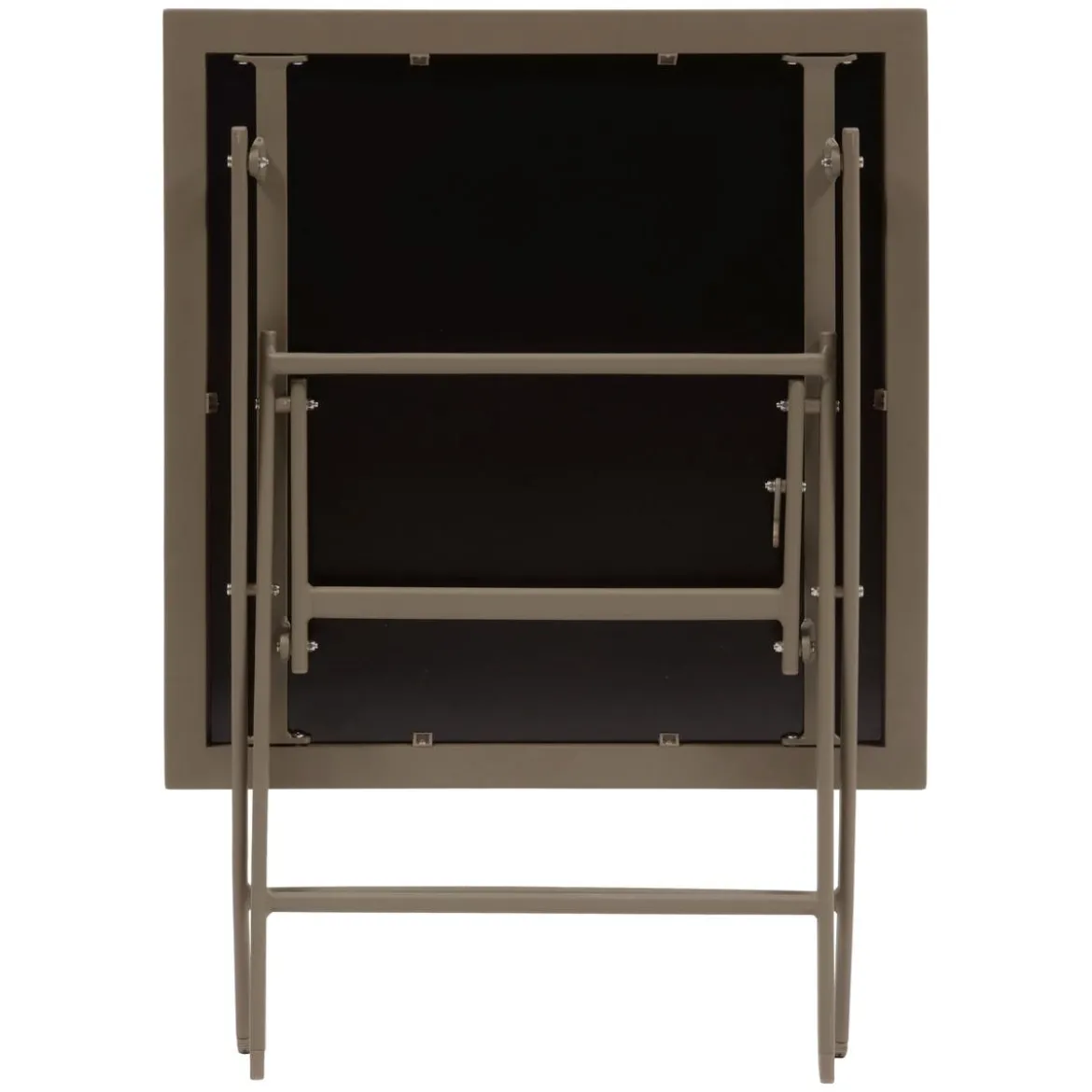 TABLE AZUA PLIANTE VERRE IMPRIME 2 PLACES TRUFFE CAFE