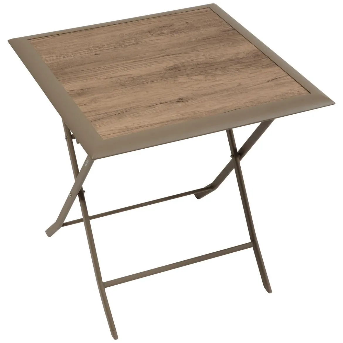 TABLE AZUA PLIANTE VERRE IMPRIME 2 PLACES TRUFFE CAFE