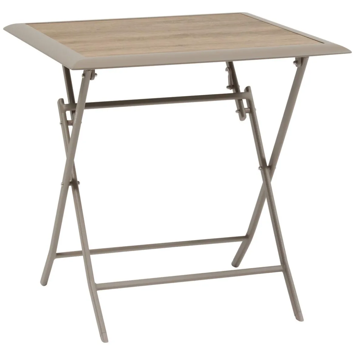 TABLE AZUA PLIANTE VERRE IMPRIME 2 PLACES TRUFFE CAFE