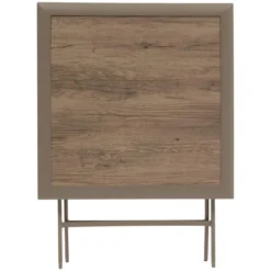 TABLE AZUA PLIANTE VERRE IMPRIME 2 PLACES TRUFFE CAFE