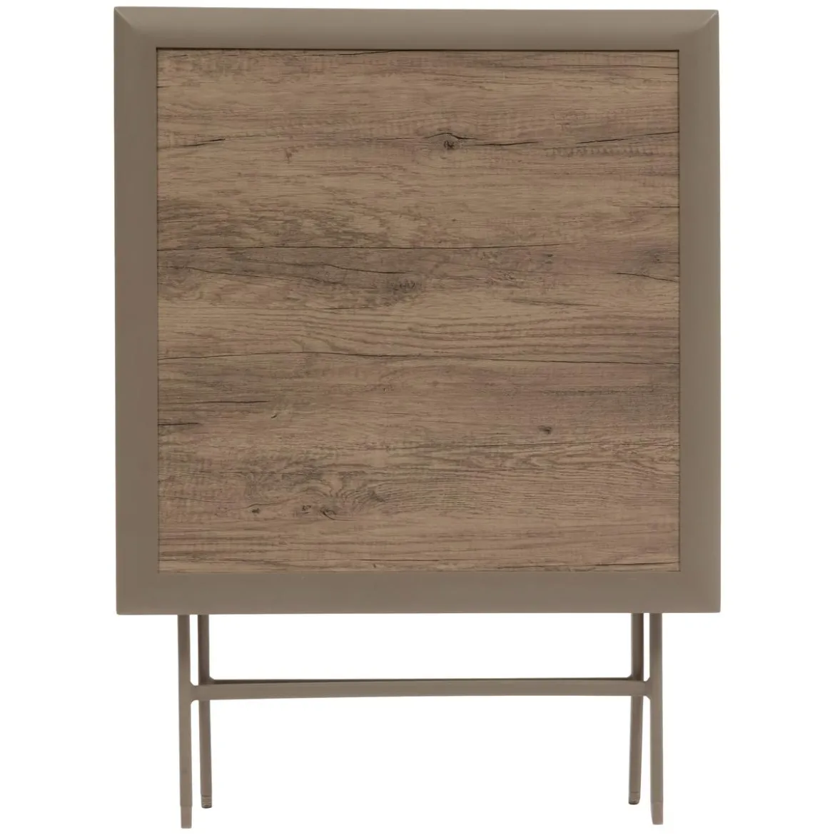 TABLE AZUA PLIANTE VERRE IMPRIME 2 PLACES TRUFFE CAFE