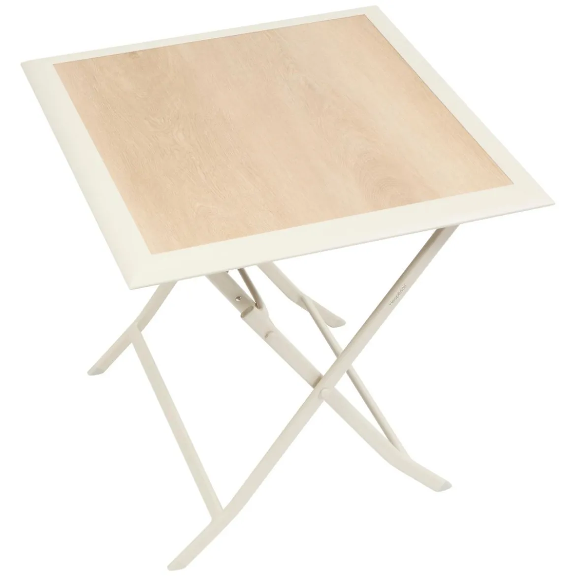 TABLE AZUA PLIANTE VERRE IMPRIME 2 PLACES EPEAUTRE ARGILE