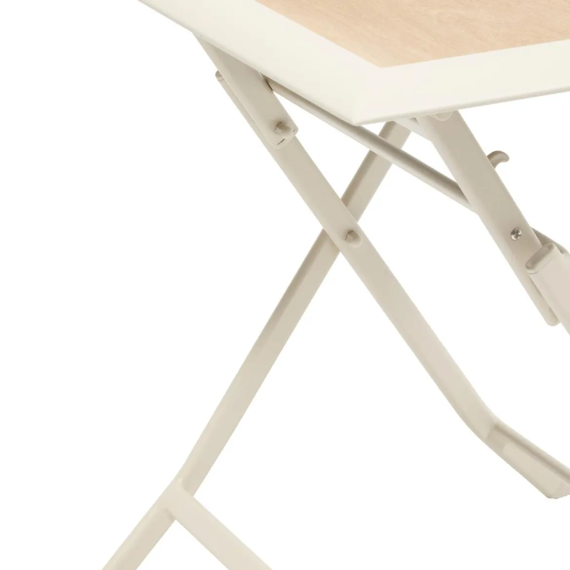 TABLE AZUA PLIANTE VERRE IMPRIME 2 PLACES EPEAUTRE ARGILE