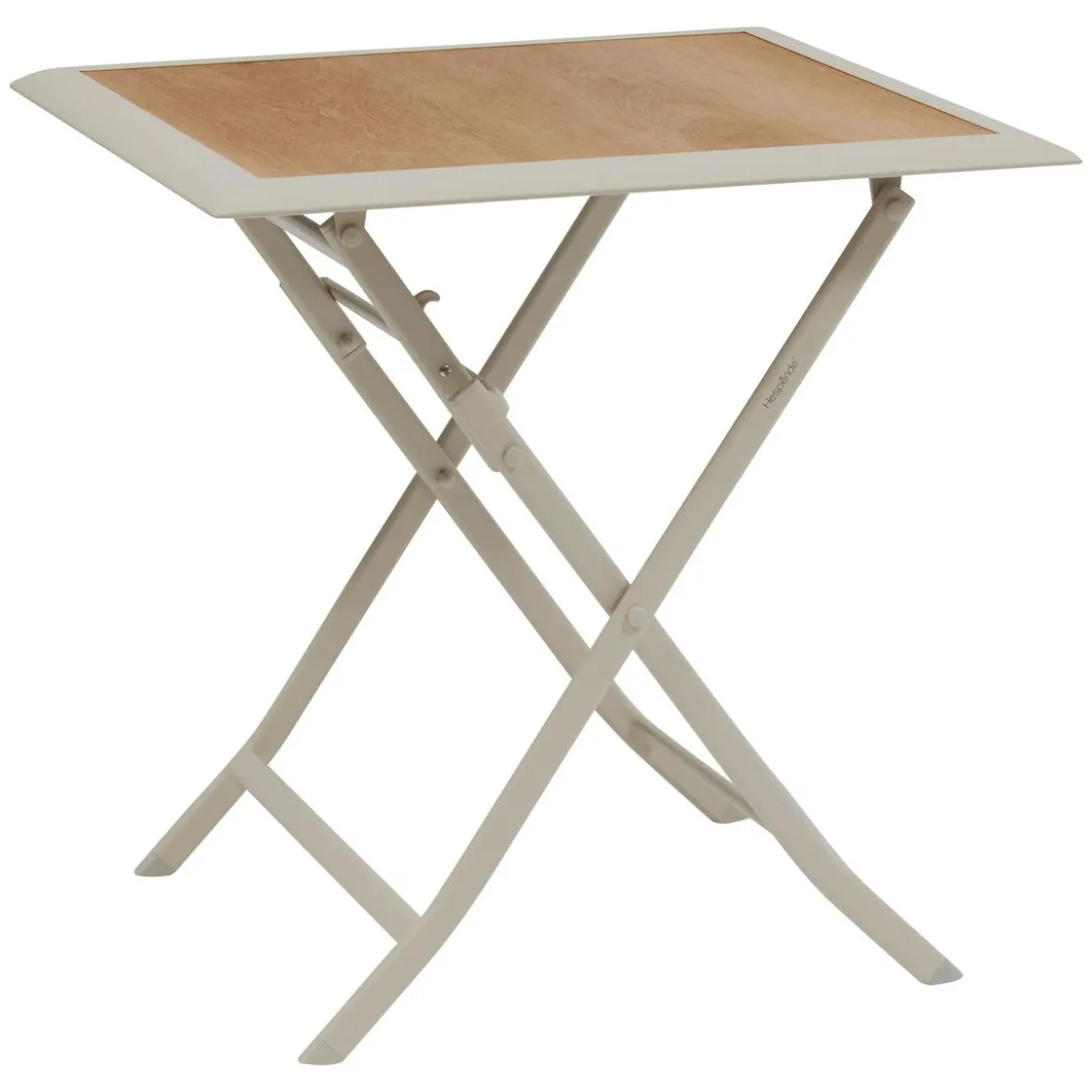 TABLE AZUA PLIANTE VERRE IMPRIME 2 PLACES EPEAUTRE ARGILE