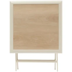 TABLE AZUA PLIANTE VERRE IMPRIME 2 PLACES EPEAUTRE ARGILE
