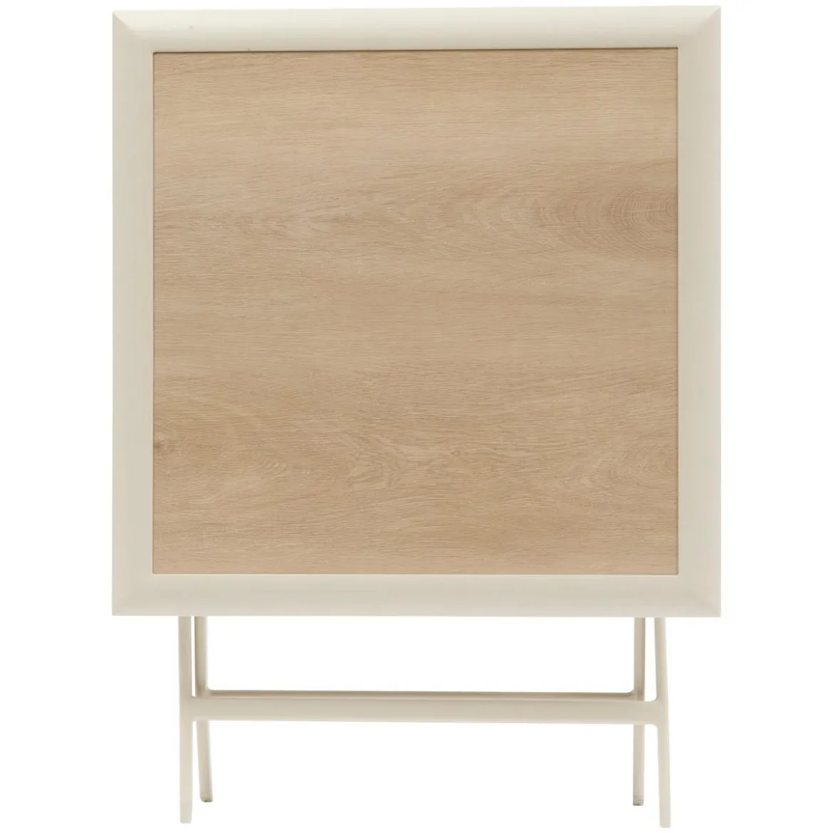 TABLE AZUA PLIANTE VERRE IMPRIME 2 PLACES EPEAUTRE ARGILE