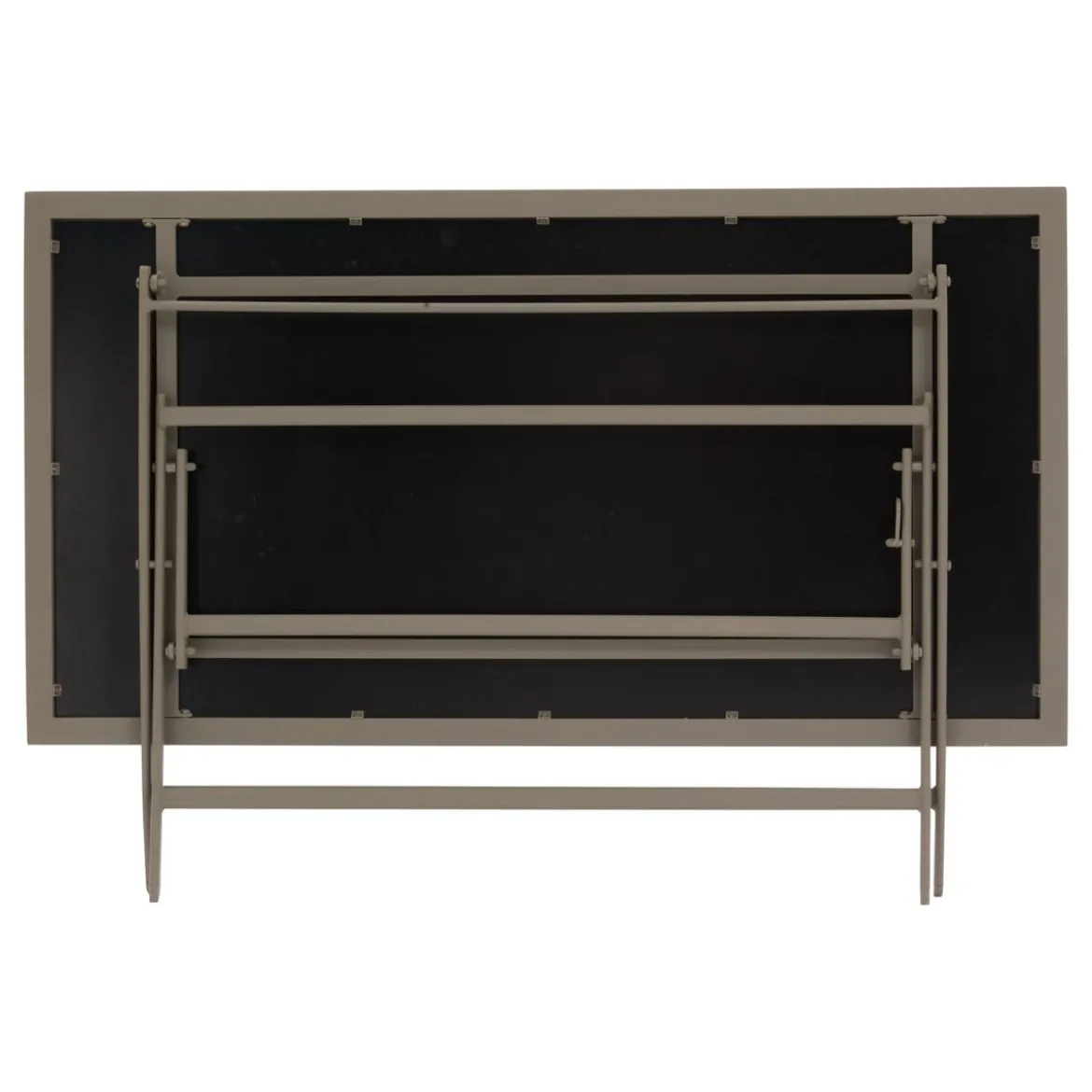 TABLE AZUA PLIANTE VERRE IMPRIME 6 PLACES TRUFFE CAFE