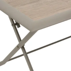 TABLE AZUA PLIANTE VERRE IMPRIME 6 PLACES TRUFFE CAFE