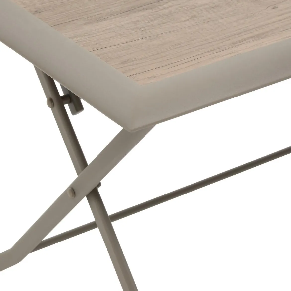 TABLE AZUA PLIANTE VERRE IMPRIME 6 PLACES TRUFFE CAFE