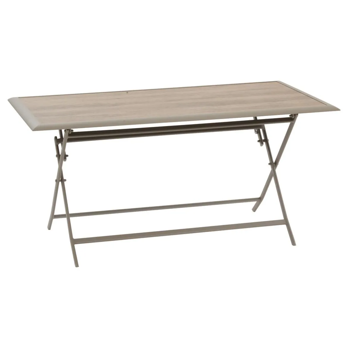 TABLE AZUA PLIANTE VERRE IMPRIME 6 PLACES TRUFFE CAFE