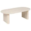 TABLE BASSE ANAYA EFFET TRAVERTIN BEIGE 120X60X40CM
