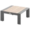 TABLE BASSE EVASION 65X65CM GRAHITE HONEY