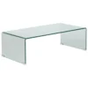 TABLE BASSE LENIA VERRE TRANSPARENT D.110X55X38CM