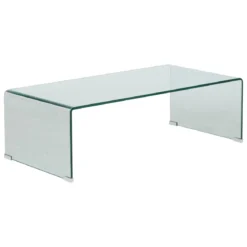 TABLE BASSE LENIA VERRE TRANSPARENT D.110X55X38CM
