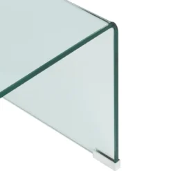 TABLE BASSE LENIA VERRE TRANSPARENT D.110X55X38CM