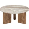 TABLE BASSE MARBRE COPPA BEIGE