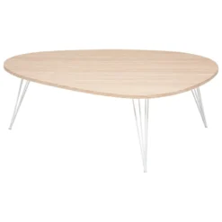 TABLE BASSE NEILE BLANC D.112X80CM