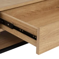 TABLE BASSE 2 TIROIRS ALDEA BEIGE D.120X60X40CM