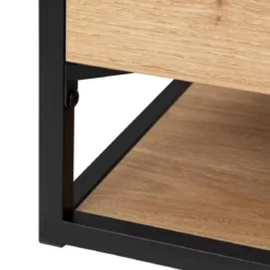 TABLE BASSE 2 TIROIRS ALDEA BEIGE D.120X60X40CM