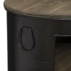 TABLE CAFE AJOURE DIEGO NOIR D.50X92CM