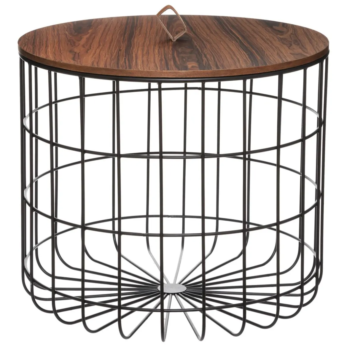 TABLE CAFE BEN NOIR D.60X51.5CM