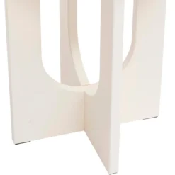 TABLE CAFE BLOOM IVOIRE D.40CM