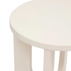 TABLE CAFE BLOOM IVOIRE D.40CM