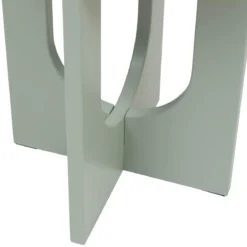 TABLE CAFE BLOOM VERT DE GRIS D.40CM